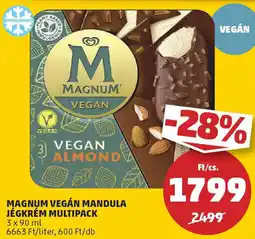 PENNY Magnum vegán mandula jégkrém multipack ajánlat