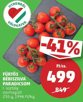PENNY Fürtös bébiszilva paradicsom ajánlat
