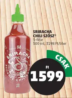 Sriracha chili szósz