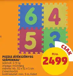PENNY Puzzle játékszőnyeg számokkal ajánlat