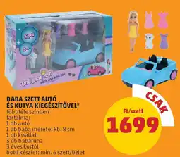 PENNY Baba szett autó és kutya kiegészítővel ajánlat