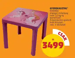 PENNY Gyerekasztal ajánlat