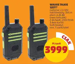 PENNY Walkie talkie szett ajánlat