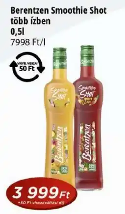 Real Berentzen smoothie shot ajánlat