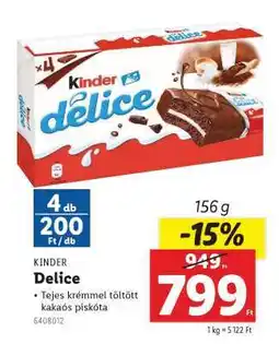Lidl KINDER Delice ajánlat