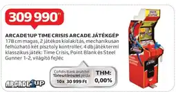 Auchan ARCADE1UP TIME CRISIS ARCADE JÁTÉKGÉP ajánlat
