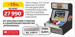 Auchan MY ARCADE STREET FIGHTER II: CHAMPION EDITION RETRO JÁTÉKKONZOL ajánlat