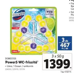Lidl DOMESTOS Power5 WC-frissítő ajánlat