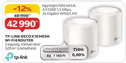 Auchan TP-LINK DECO X10 MESH WI-FI 6 ROUTER ajánlat