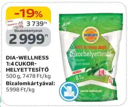 Auchan DIA-WELLNESS 1:4 Cukorhelyettesítő ajánlat