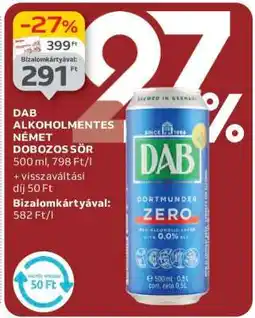 Auchan DAB Alkoholmentes Német Dobozos Sör ajánlat