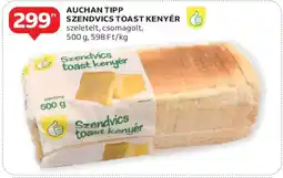 Auchan AUCHAN TIPP SZENDVICS TOAST KENYÉR ajánlat