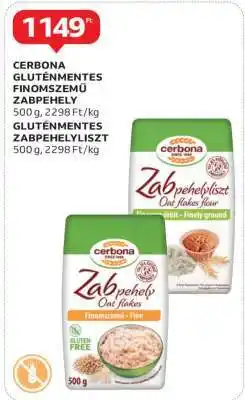 Auchan Cerbona Gluténmentes Finomszemű Zabpehely ajánlat