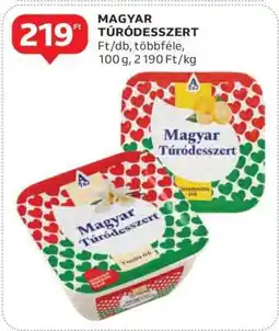 Auchan Magyar túródesszert ajánlat