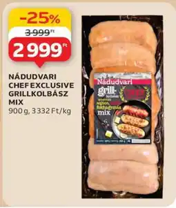 Auchan Nádudvari Chef Exclusive Grillkolbász Mix ajánlat