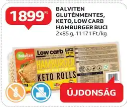 Auchan Balviten Gluténmentes, Keto, Low Carb Hamburger Buci ajánlat