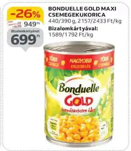 Auchan BONDUELLE GOLD MAXI CSEMEGEKUKORICA ajánlat