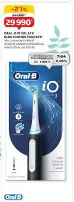 Oral-B iO3 Black Elektromos Fogkefe