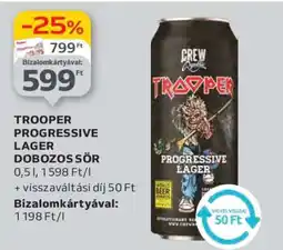 Auchan TROOPER PROGRESSIVE LAGER DOBOZOS SÖR ajánlat