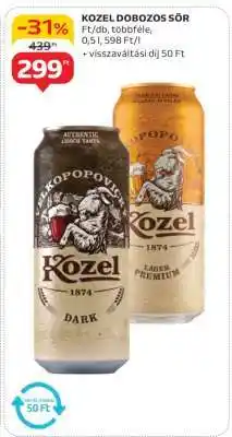 Auchan Kozel Dobozos Sör ajánlat