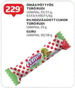 Auchan Óriás Pöttyös Túró Rudi ajánlat