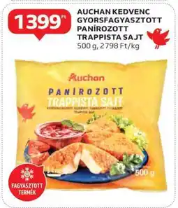 Auchan Auchan Kedvenc Gyorsfagyasztott Panírozott Trappista Sajt ajánlat
