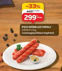 Auchan Pick műbeles virsli ajánlat