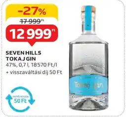 Auchan SEVEN HILLS TOKAJ GIN ajánlat