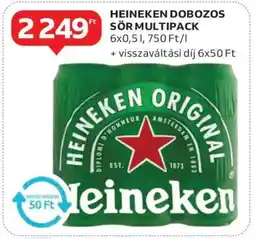 Auchan Heineken dobozos sör multipack ajánlat