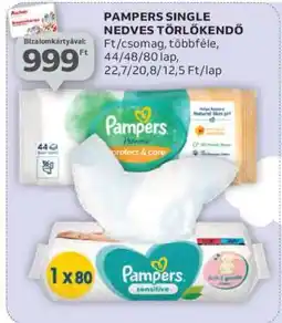 Auchan Pampers Single Nedves Törlőkendő ajánlat