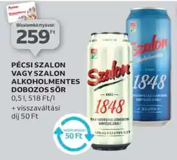 Auchan Pécsi Szalon vagy Szalon Alkoholmentes Dobozos Sör ajánlat
