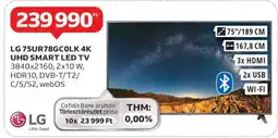 Auchan LG 75UR78GC0LK 4K UHD SMART LED TV ajánlat