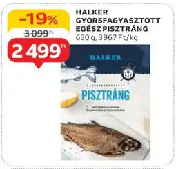 Auchan HALKER GYORSFAGYASZTOTT EGÉSZ PISZTRÁNG ajánlat