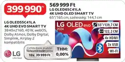 Auchan LG OLED55C41LA 4K UHD EVO SMART TV ajánlat