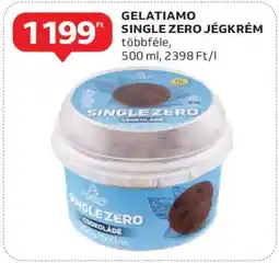 Auchan GELATIAMO SINGLE ZERO JÉGKRÉM ajánlat