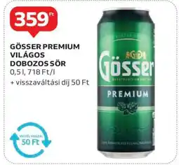Auchan Gösser Premium Világos Dobozos Sör ajánlat