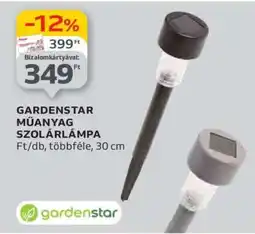 Auchan GARDENSTAR Műanyag Szolárlámpa ajánlat