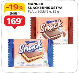 Auchan MANNER SNACK MINIS OSTYA ajánlat