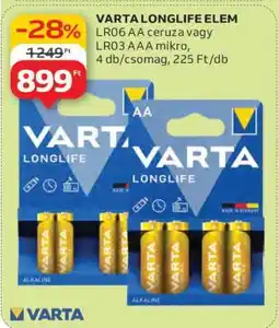 Auchan Varta Longlife elem ajánlat