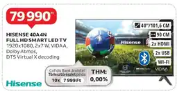 Auchan HISENSE 4044N FULL HD SMART LED TV ajánlat