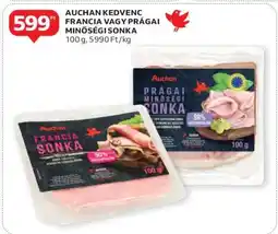 Auchan AUCHAN KEDVENC FRANCIA VAGY PRÁGAI MINŐSÉGI SONKA ajánlat