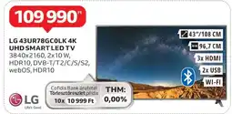 Auchan LG 43UR78GCOLK 4K UHD SMART LED TV ajánlat