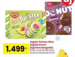 Spar Algida Twister Mini, Algida Donut jégkrémválogatás ajánlat
