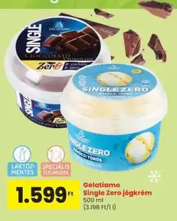 Spar GELATIAMO SINGLE ZERO JÉGKRÉM ajánlat