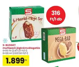 Spar S-BUDGET multipack jégkrémválogatás ajánlat