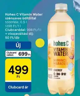 Tesco Hohes C Vitamin Water szénsavas üdítőital ajánlat