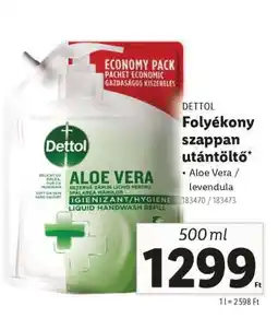 Lidl DETTOL Folyékony szappan utántöltő ajánlat