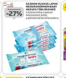 Auchan Számos Neogranormon Baby Nedves Törlőkendő ajánlat