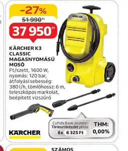 Auchan K THM:rcher K3 Classic Magasnyomású Mos ajánlat