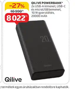 Auchan Qilive Powerbank ajánlat